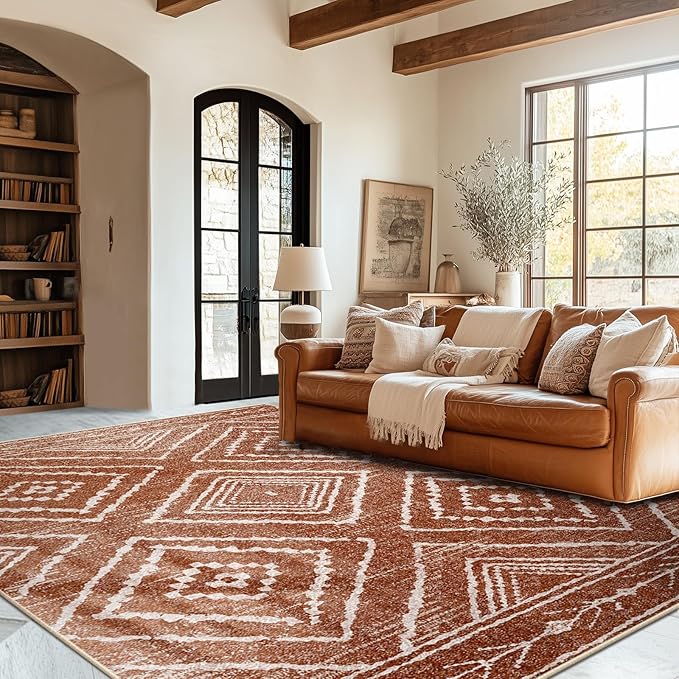 Amazon.com: BESTSWEETIE 5x7 Area Rugs Moroccan Rug 5x7 Rugs Farmhouse ...