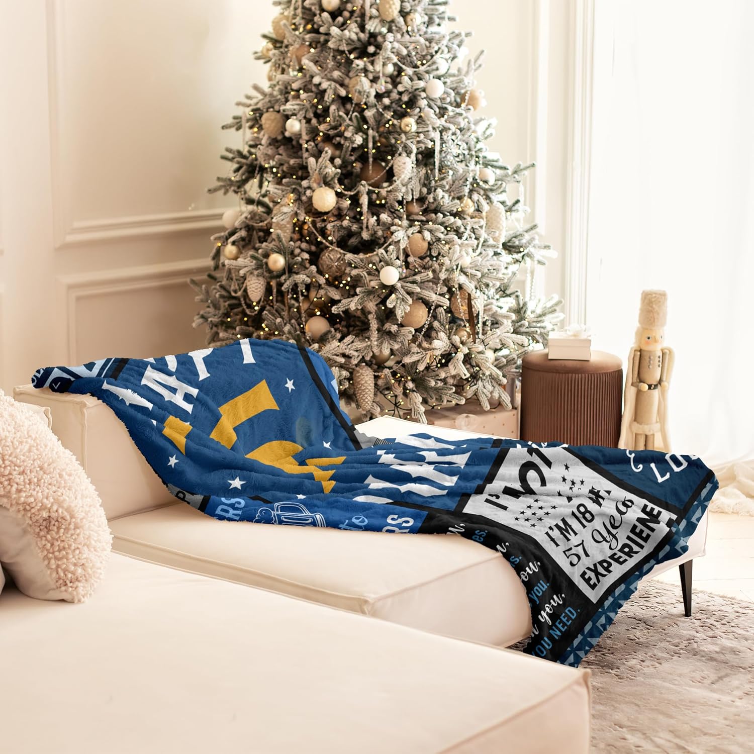 75th Birthday Gifts for Men Women, Best 75th Birthday Gifts for Men Women, 75 Year Old Birthdays Gift for Man, Funny 1950 75 Year Old Birthdays Gift for Man Ideas Blanket 50"X60" - Image 4