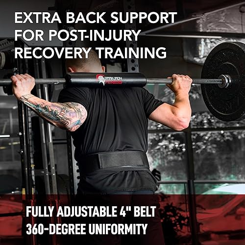 Miniatura 5 de Dark Iron Fitness Self-Locking Weight Lifting Belt for Powerlifting, Squats, Premium Gym Core & Back Support, Weightlifting Training Equipment