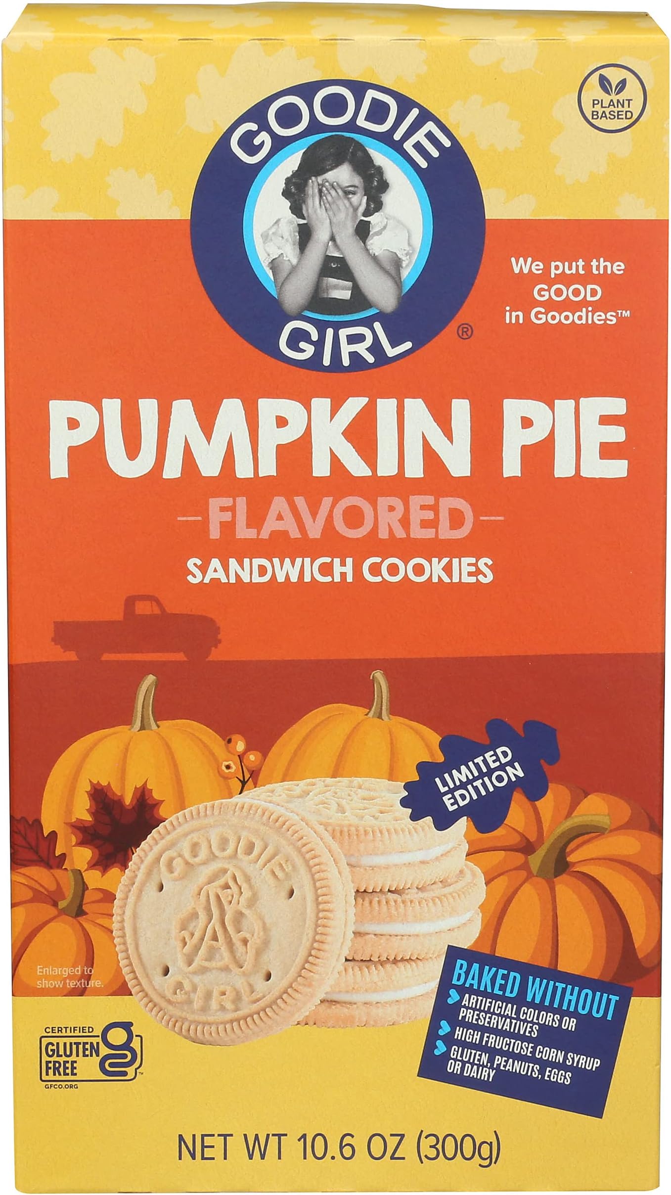 Goodie Girl, Pumpkin Pie Sandwich Cookies, 10.6 Ounce