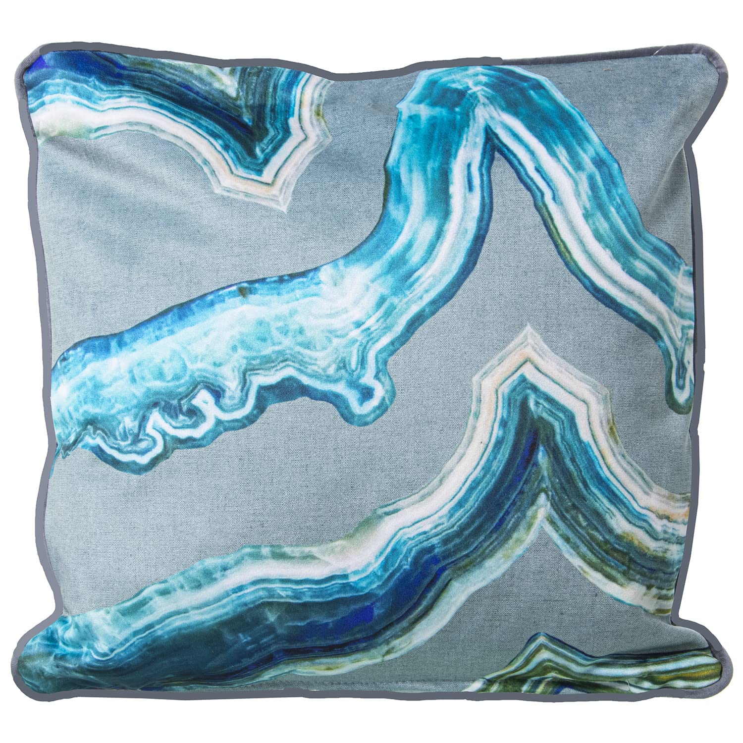 Coussin en velours haut de gamme DRW 45x45 double face motif minéral