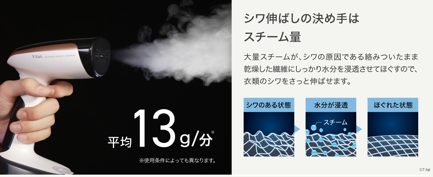 Amazon | ティファール パワフル連続スチーム 平均約13g/分 衣類