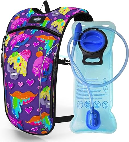 Miniatura 6 de Mochila de hidratación ligera  Bolsa de 2 litros incluida  Ideal para festivales, mochileros, senderismo, ciclismo de montaña, actividades al aire