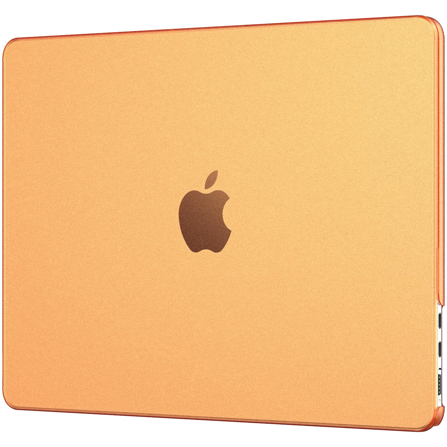EooCoo Case for MacBook Air 15 inch M5 M4 M3 M2 2026-2023, Orange Clear