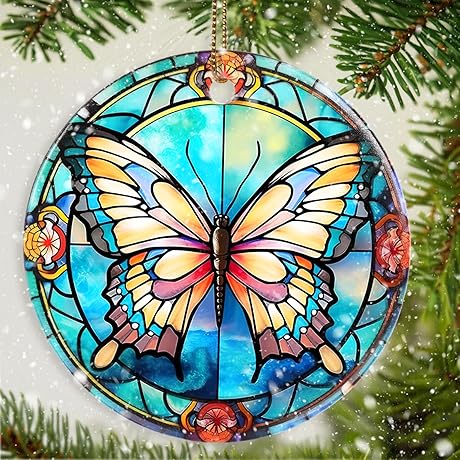 Butterfly Christmas Ornament - A Timeless Keepsake for Butterfly Enthusiasts