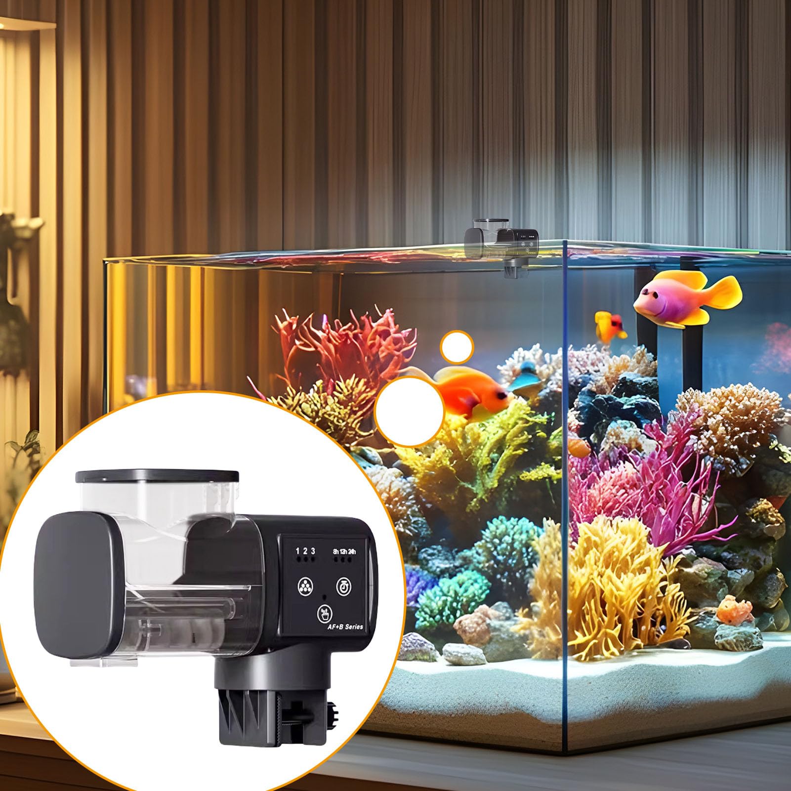 Distributore automatico di alimentazione impermeabile per acquario con timer | Mangiatoia automatica per pesci per tartarughe Betta Pellet Vacanze Weekend Day Viaggio Stagno