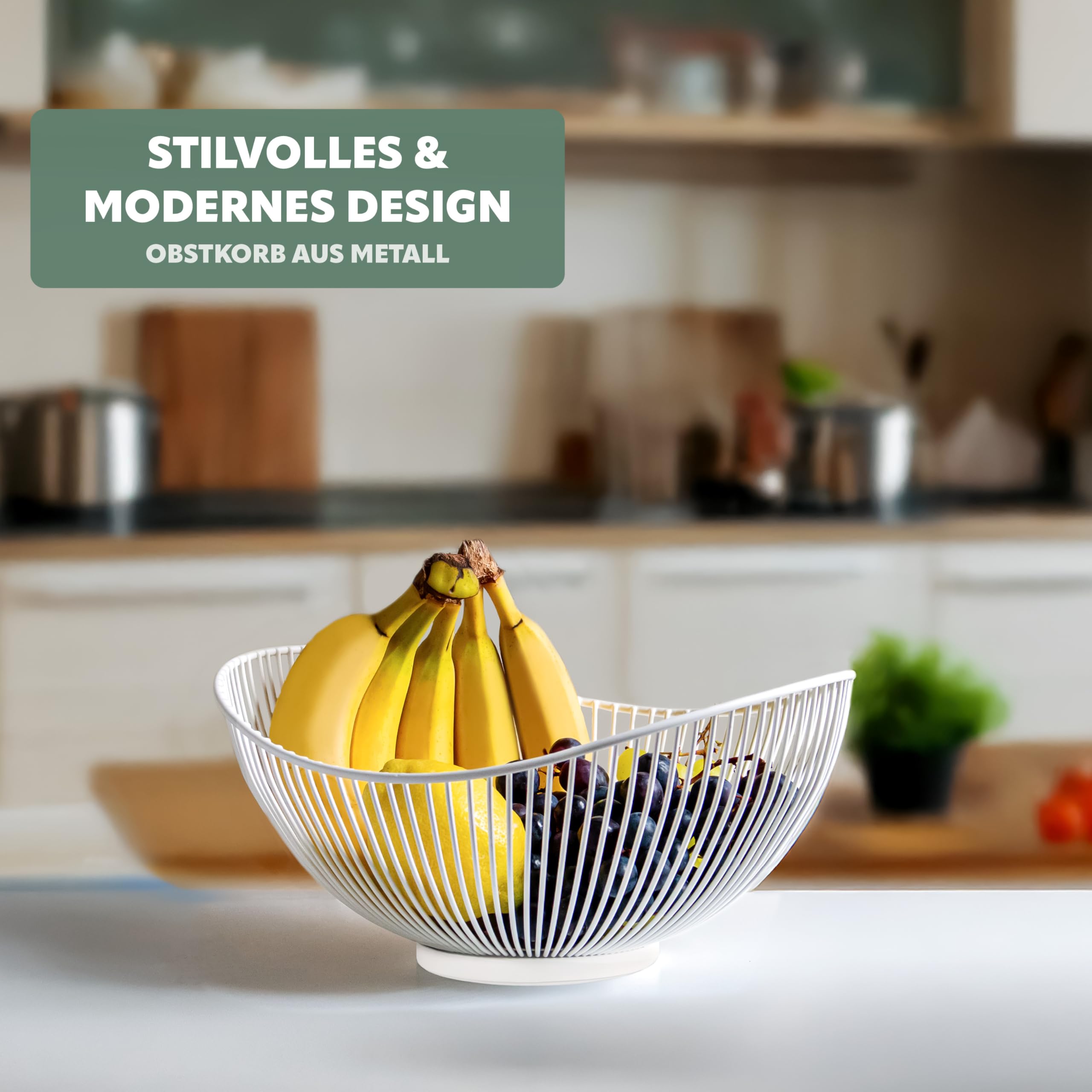 Kara Ova Corbeille A Fruit Noir Corbeille à Fruits Métal 25x14 Cm Corbeille A Fruit Design Porte Fruits Panier A Fruit Grande F A4 - Maison