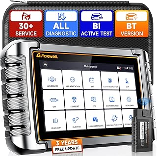 2023 FOXWELL NT809BT Bluetooth BiDirectional Scan Tool Wireless, Automotive Scanner Diagnostic Tool 3-Year Free Update,30+Resets Code Reader OBD2 Scanner for All Cars, All Systems FCA CAN-FD/DOIP