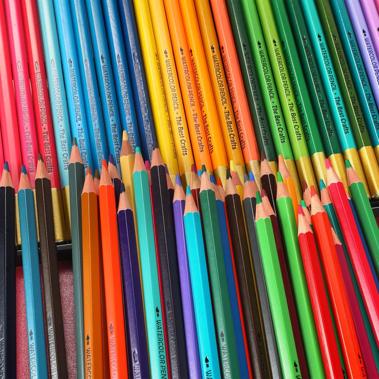 TBC The Best Crafts Professional Watercolour Pencils Set, 120 Colours Premium Artist Pencils For