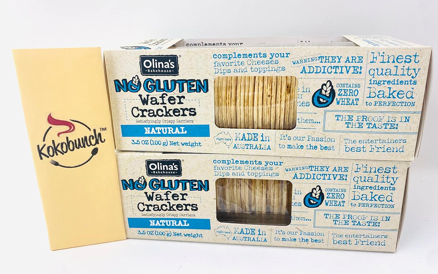 Olinas Bakehouse Cracker Gluten Free Wafer Natural with