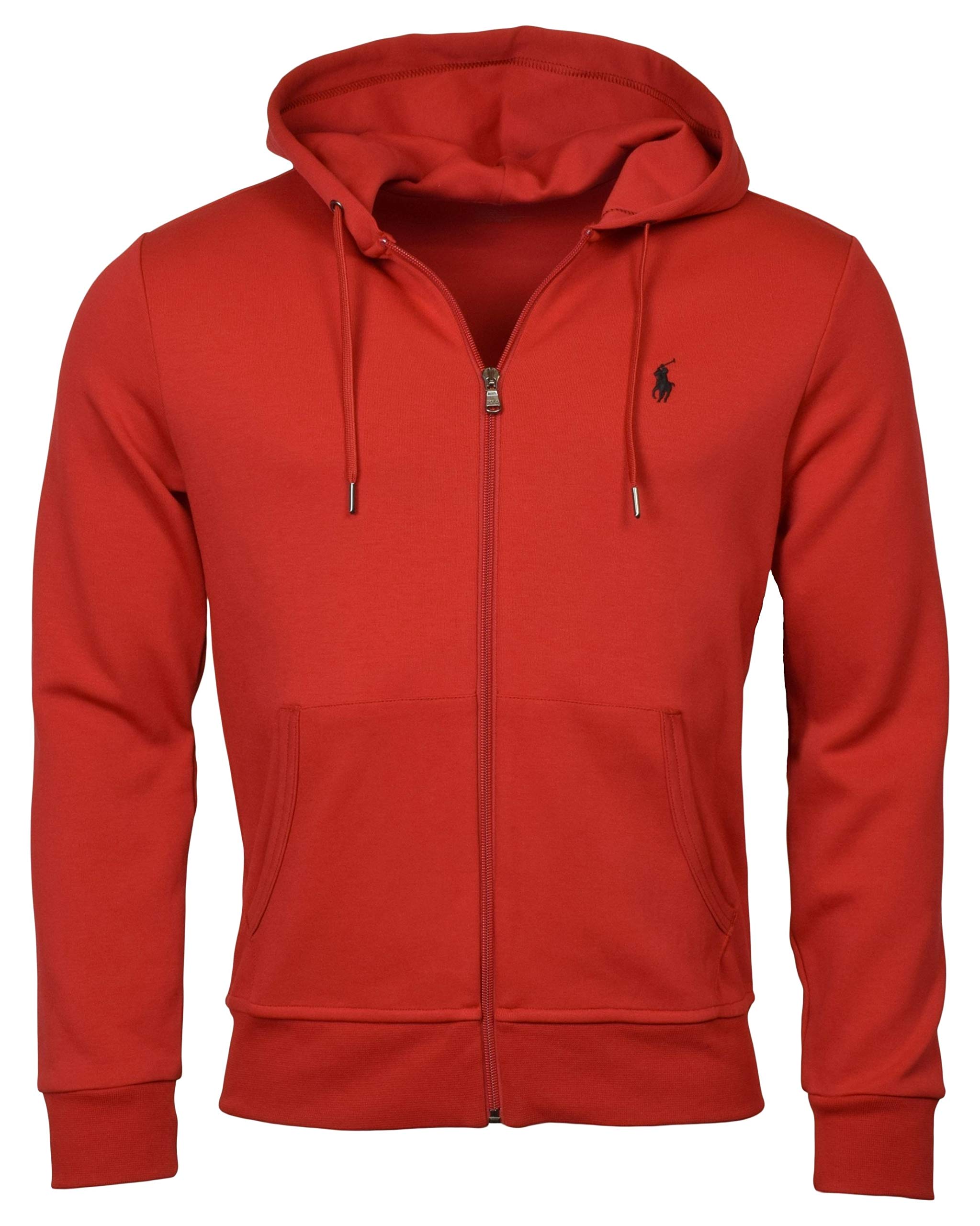 Men's Double-Knit Full-Zip Hooded Sweatshirt - XL - RL 2000 Red