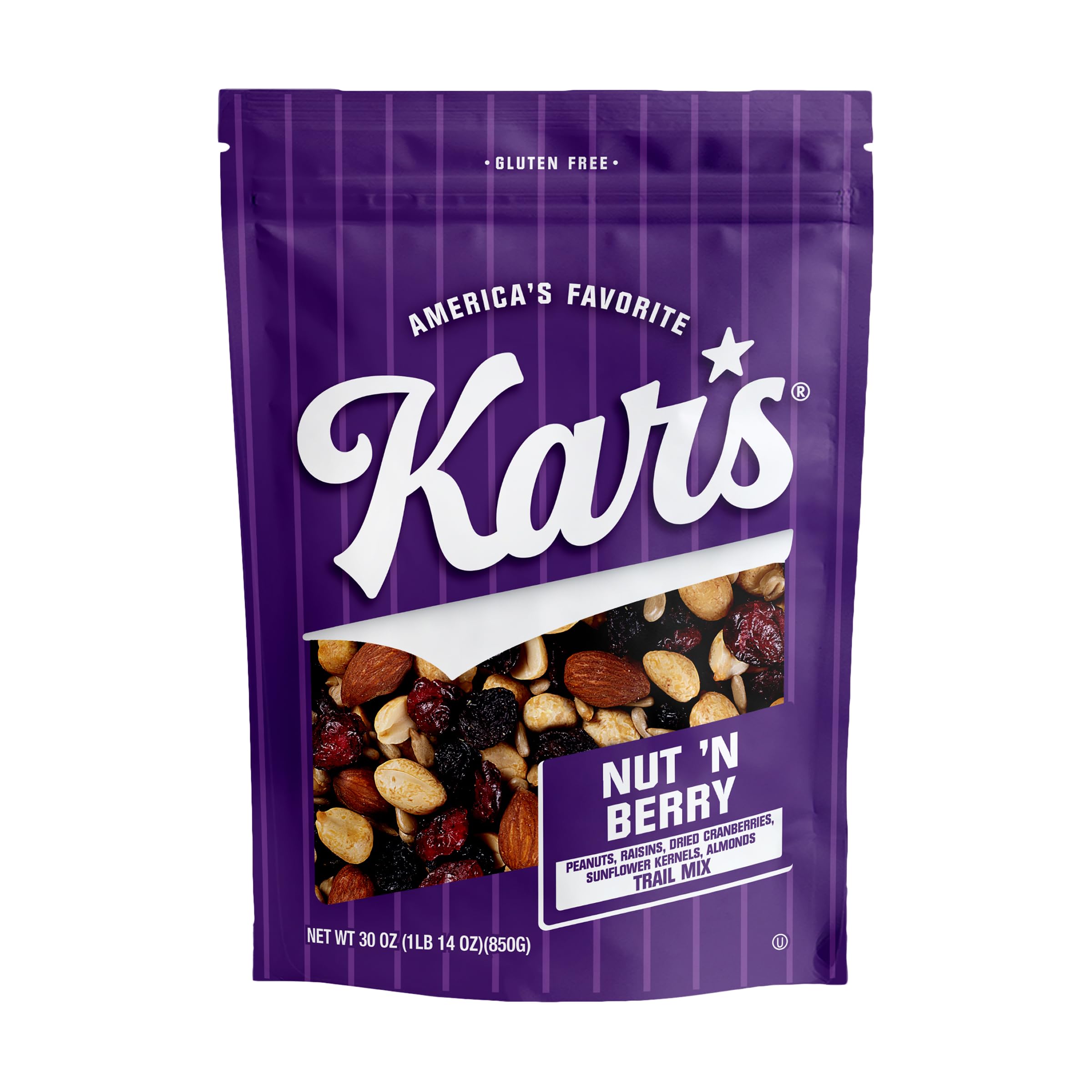 Amazon.com: Kar's Nuts Nut 'N Berry Trail Mix, 30 oz – Resealable