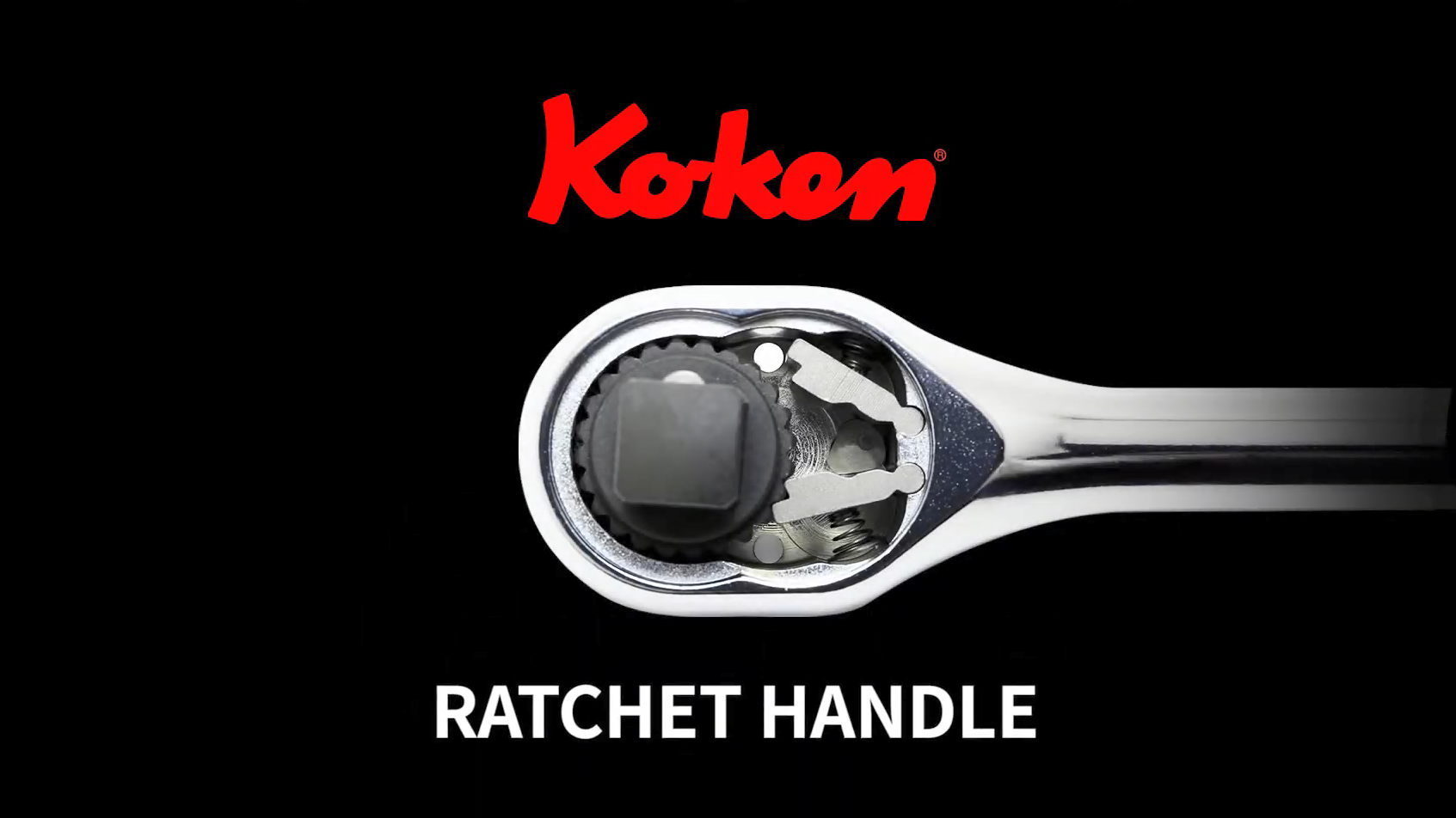 Ko-ken 3753N 3/8 Sq. Dr. Ratchet Handle 24 teeth Length 200mm