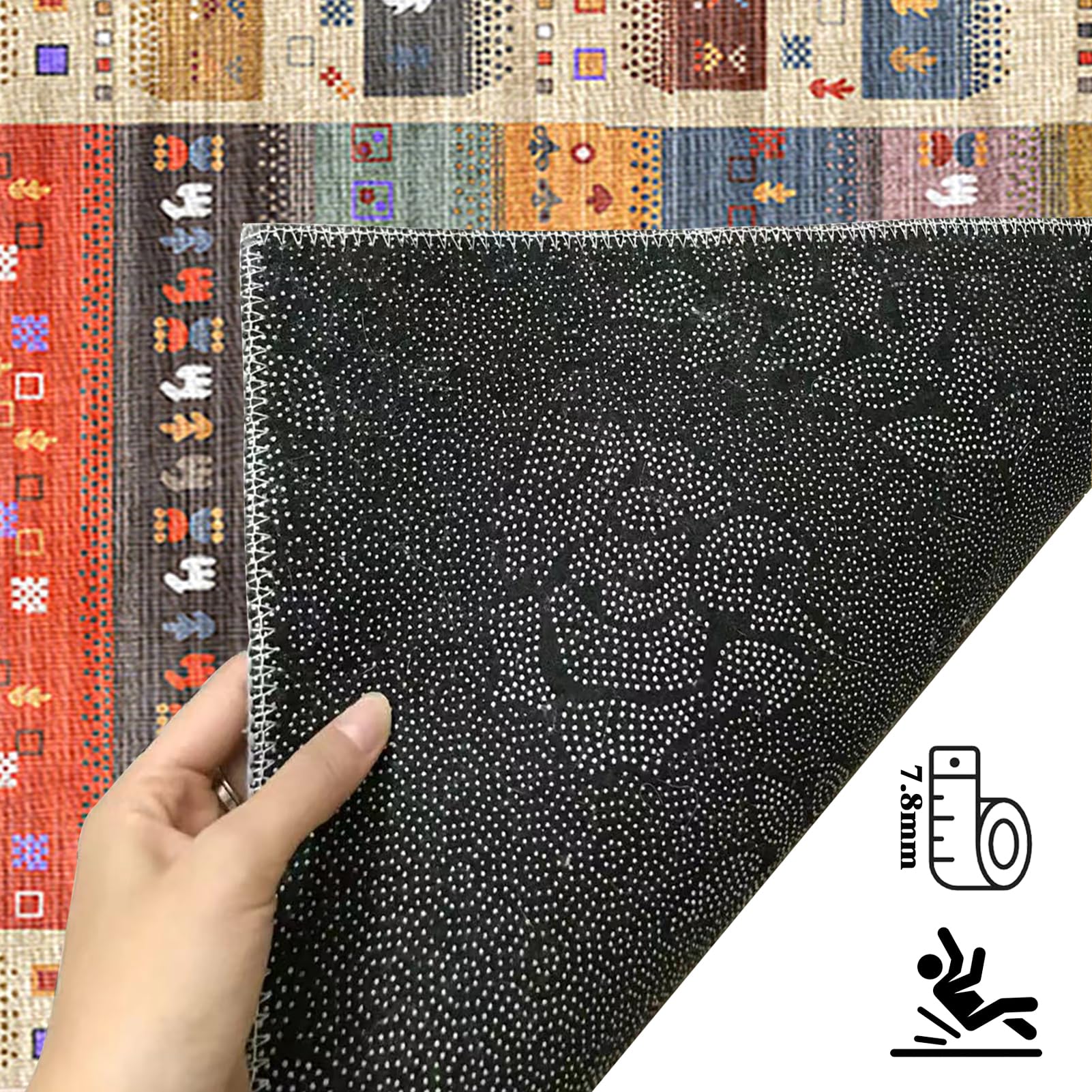 50 x 280 cm Tappeto Passatoia Cucina Antiscivolo Lavabile Tappeto Runner Corridoio Lungo Tappeti Salotto Tappetino Camera da Letto Moderno Tappetini Lungo per Ufficio Entrata Casa Cucina