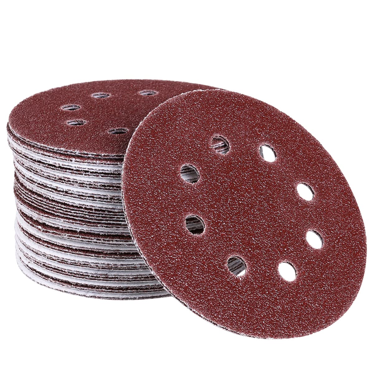 Cabilock 25PCS 8 5 Sanding Discs Grit Hook and Loop Circular Pads for Surface Conditioning Cleaning Finishing Blending and Applications