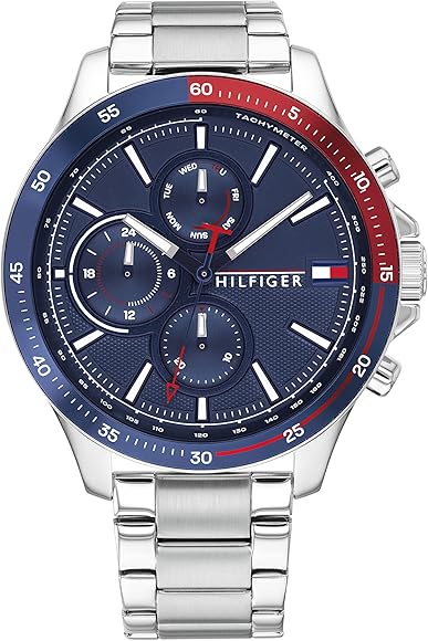 Tommy Hilfiger Multi Zifferblatt Quarz Uhr für Herren mit  