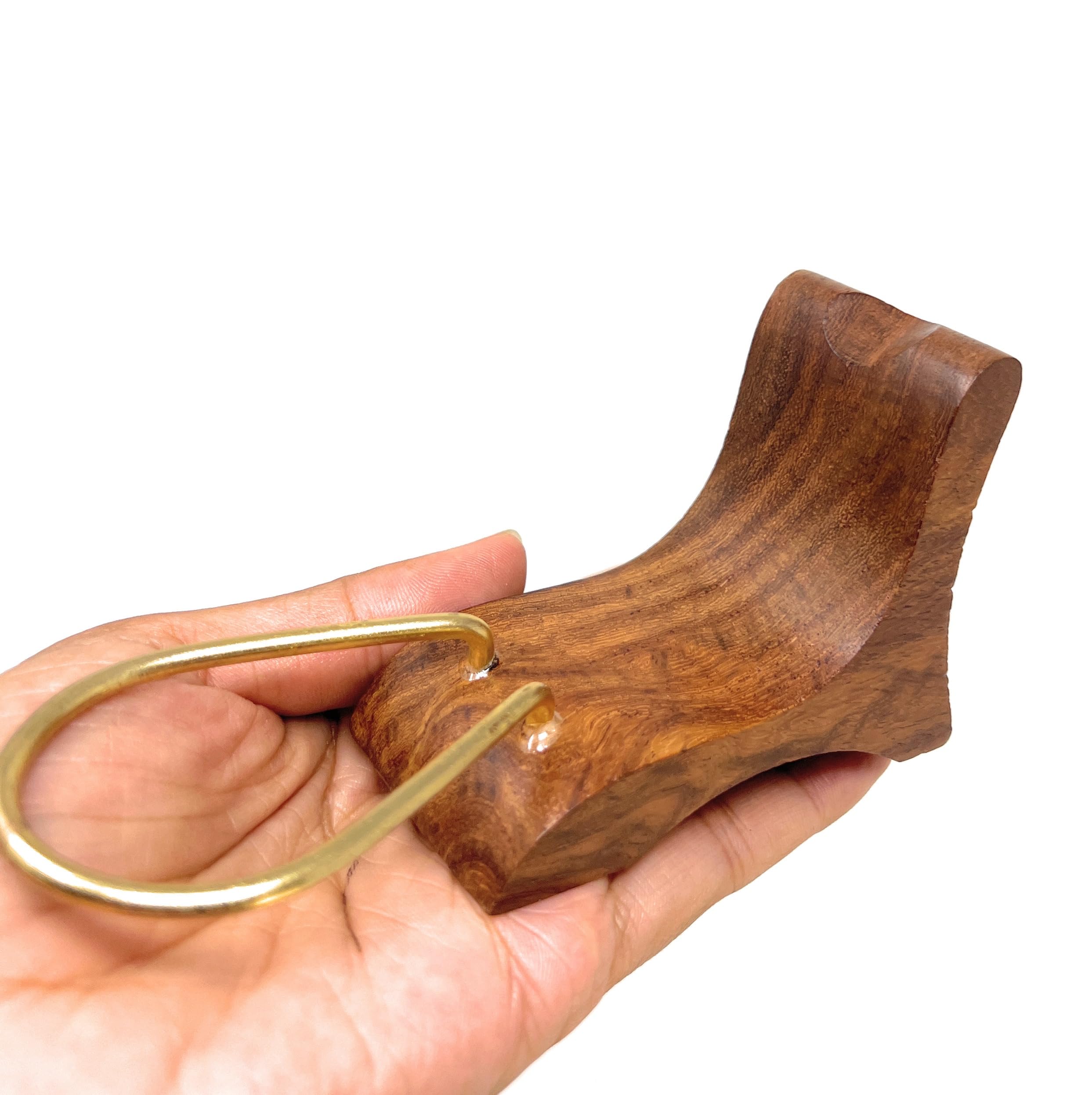 Matchpipe HandCarved Tobacco Pipe Stand for displaying Small or large Pipes - Pipe Accessary for Travel Display