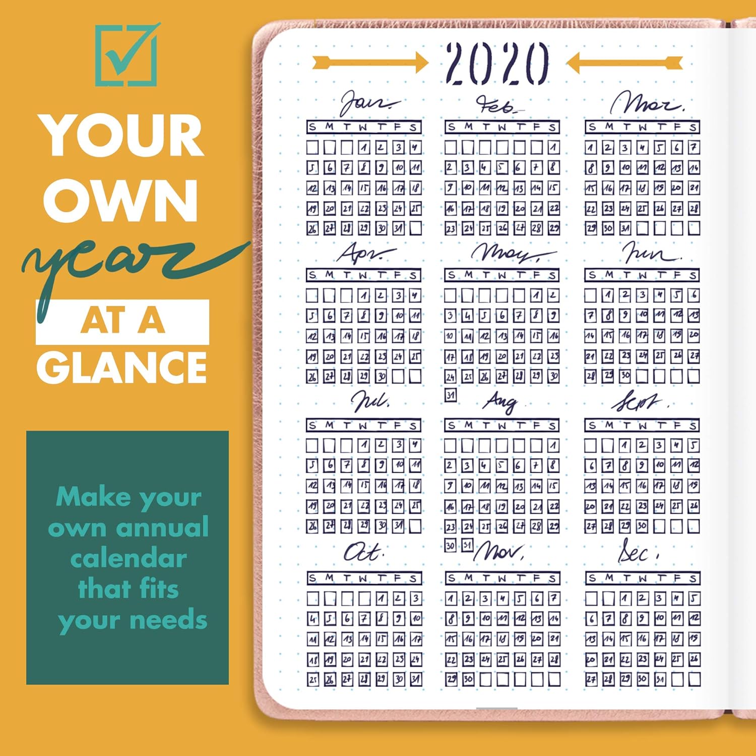 Ultimate Productivity Stencil Set for Dotted Journals - Time Saving Planner Accessories/Supplies Kit Makes Creating Layouts Easy - Incl. Bullet Point Checklists, Daily/Weekly/Monthly Calendars : Arts, Crafts & Sewing