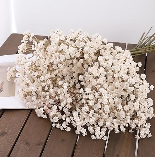 Miniatura 7 de Duovlo - 10 flores de aliento artificiales de 236 para decoración de boda hogar bricolaje