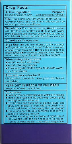 Miniatura 2 de ENERIDEA Líquido removedor de verrugas - Tratamiento eficaz para verrugas plantares, planas y callos - Fórmula de acción rápida para la eliminación