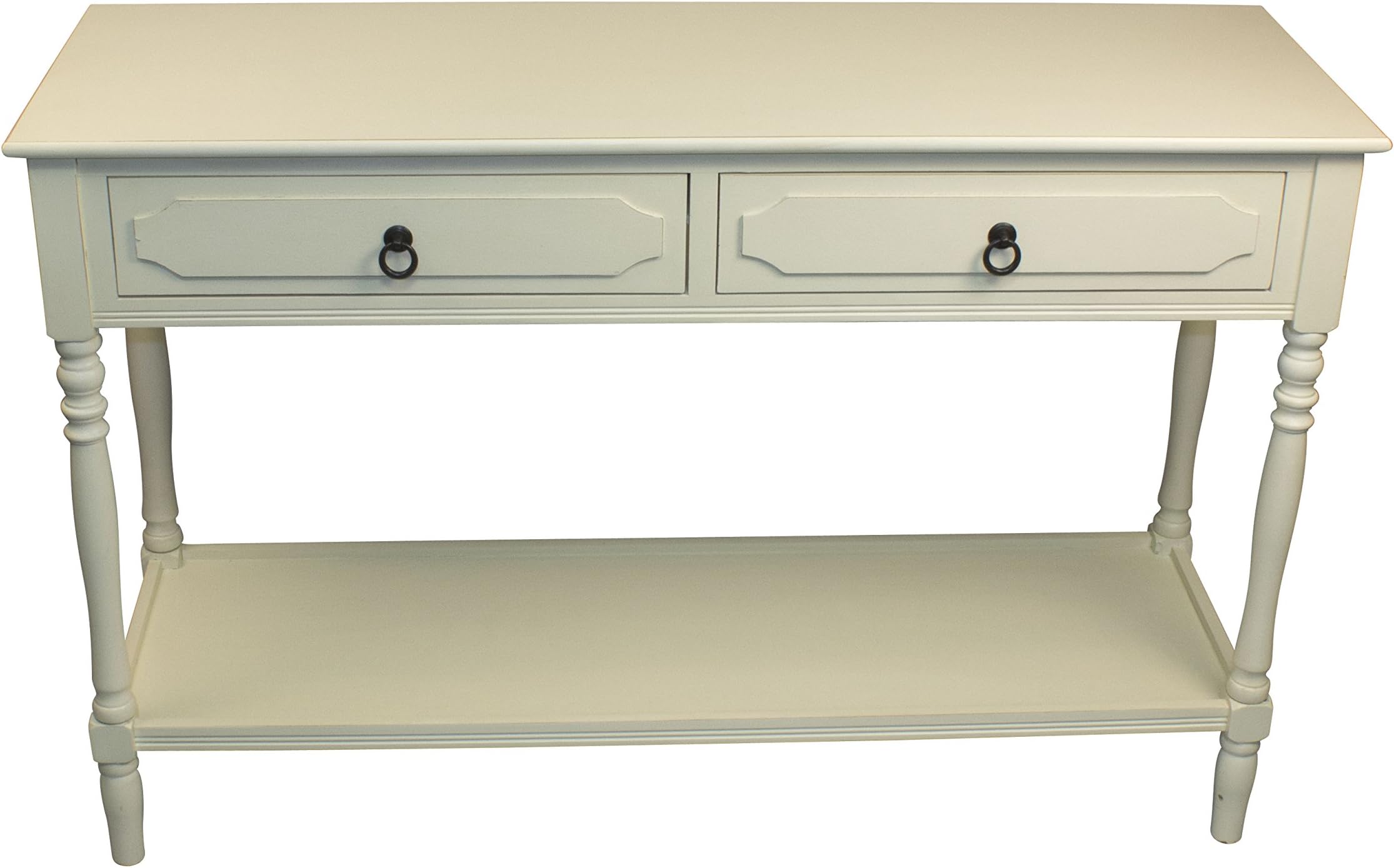 Cynthia Royce 2 Drawer Console Table, Wood - Antique White