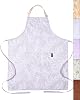 Premium Adjustable Cooking Aprons for Women with Pockets| Poly-Cotton Waterproof Kitchen Apron| Cute Floral Design, Long Ties