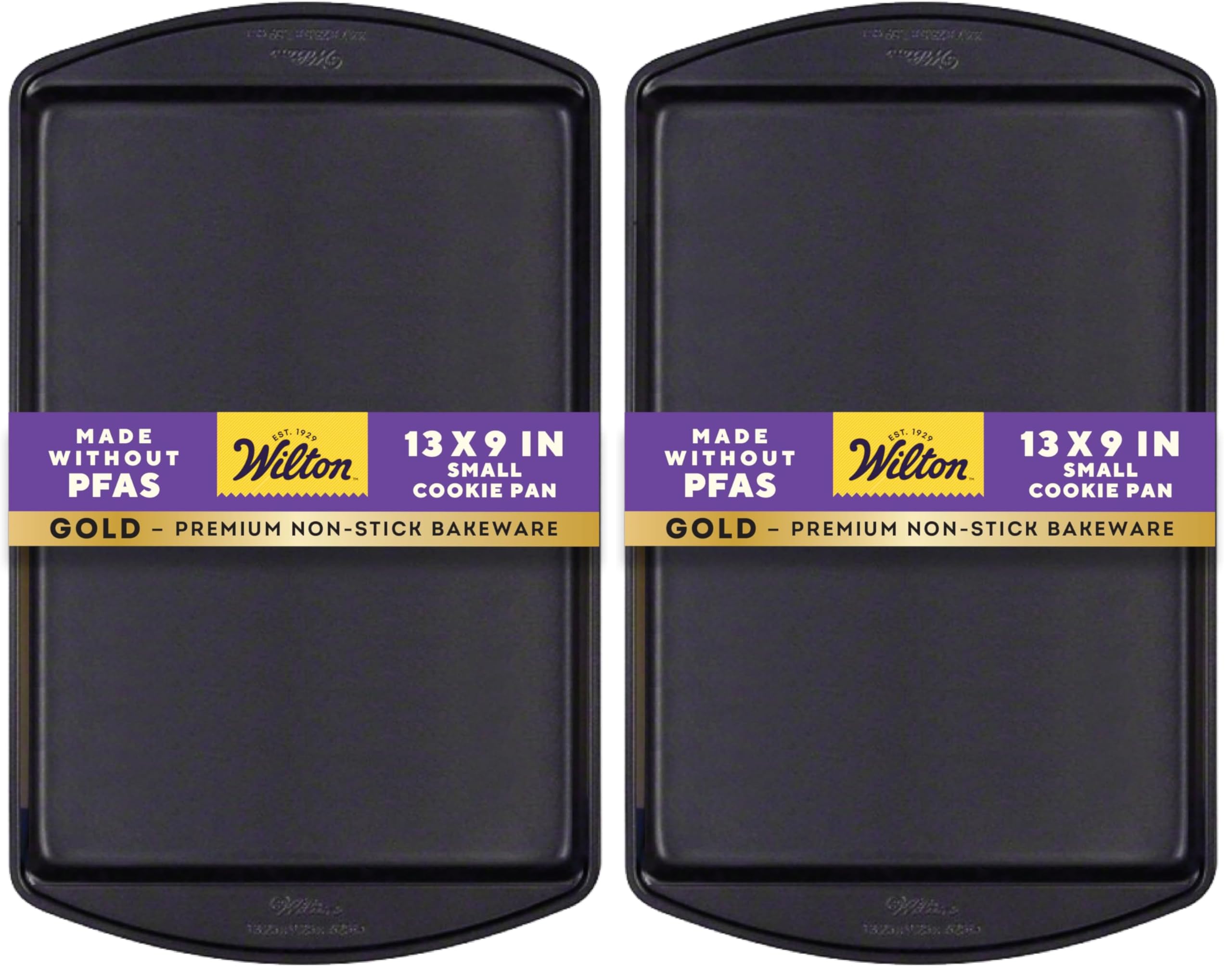 Perfect Results Premium Non-Stick Bakeware Small Cookie Sheet, 13.25 x 9.25, Steel (Pack of 2)