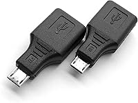 Vista 4 de USB 2.0 Micro USB Male to USB Female OTG Adapter (2 Pack)