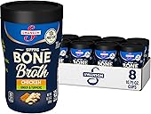 Swanson Sipping Chicken Bone Broth With Ginger and Turmeric, 10.75 oz Microwavable Cup (8 Pack)
