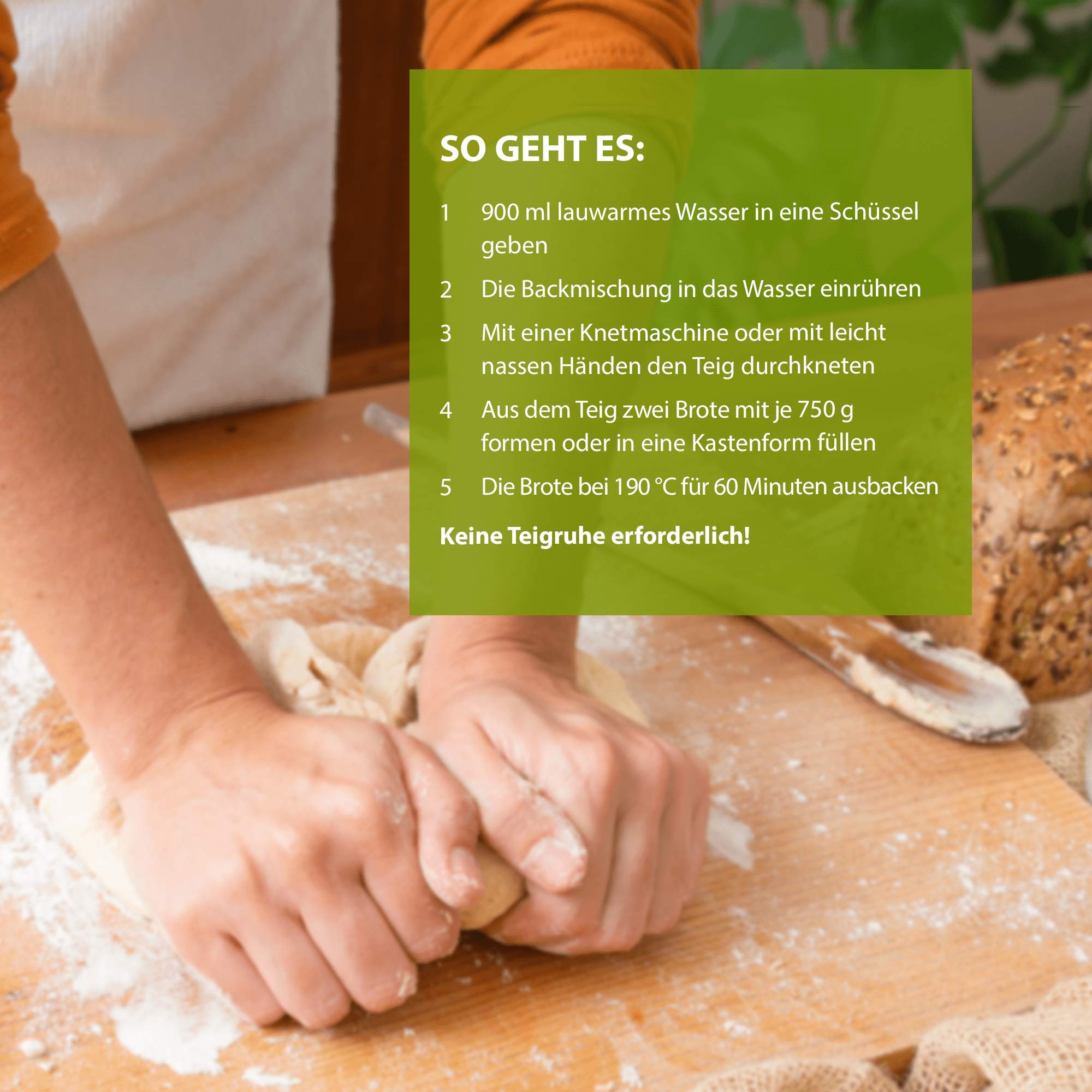 Brothers Eiweißbrot Backmischung Classic, 5 kg XXL Vorratspackung ergibt 9 kg Teig, ohne Weizenmehl, Roggenmehl, in Deutschland hergestelltes Diabetikerbrot mit 90% weniger Kohlenhydraten als Brot