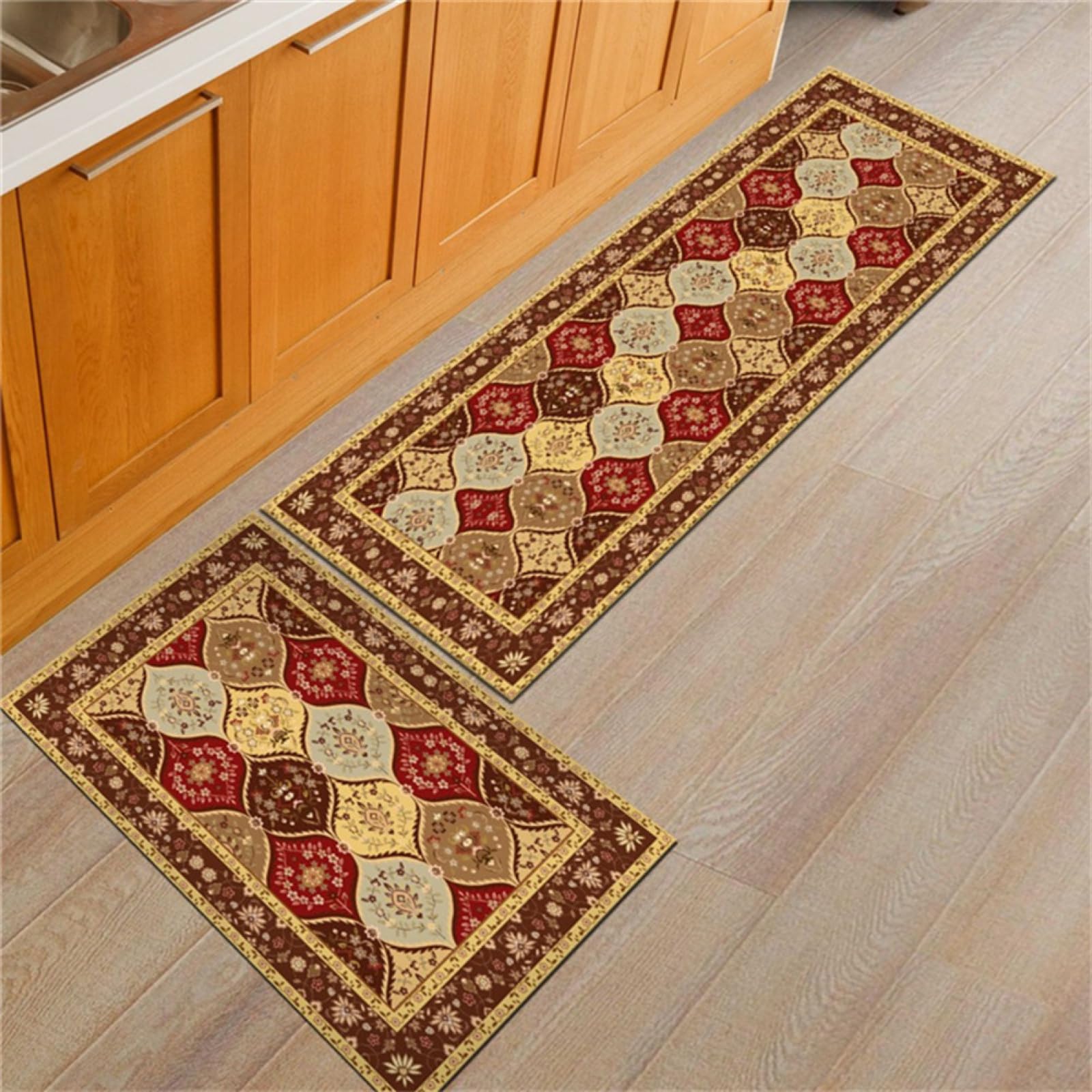 Tapis de sol cuisine antidérapant lot de 2 idéal pour cuisine salle à manger et couloir