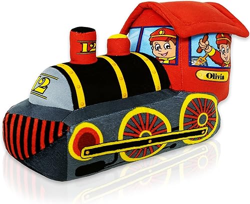 ArtCreativity Tren de felpa acogedor de 11 pulgadas para niños, juguete de almohada de tren suave y tierno, bonita decoración de guardería, premio