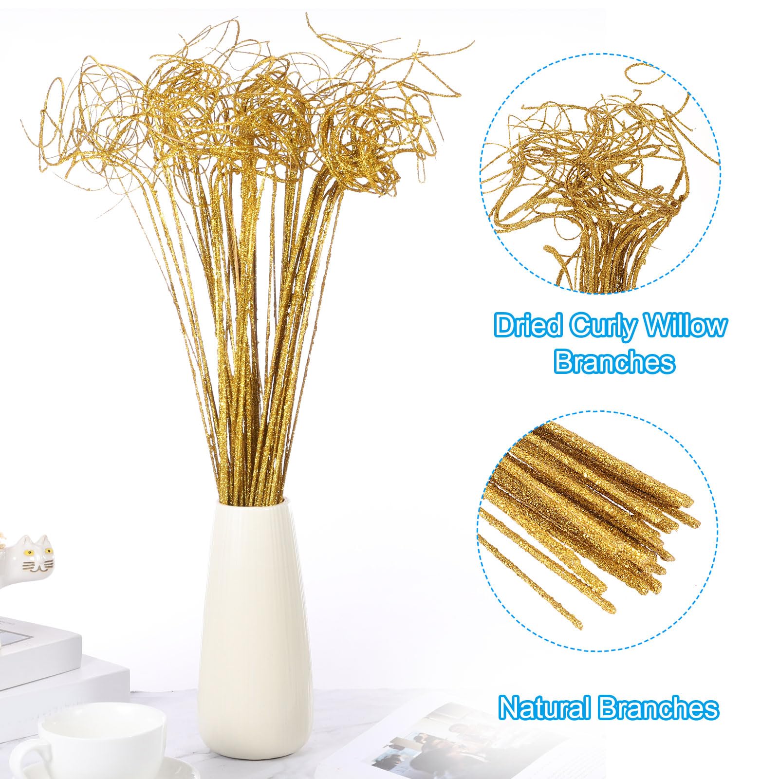 PATIKIL Glitter Curly Branch - Image 3