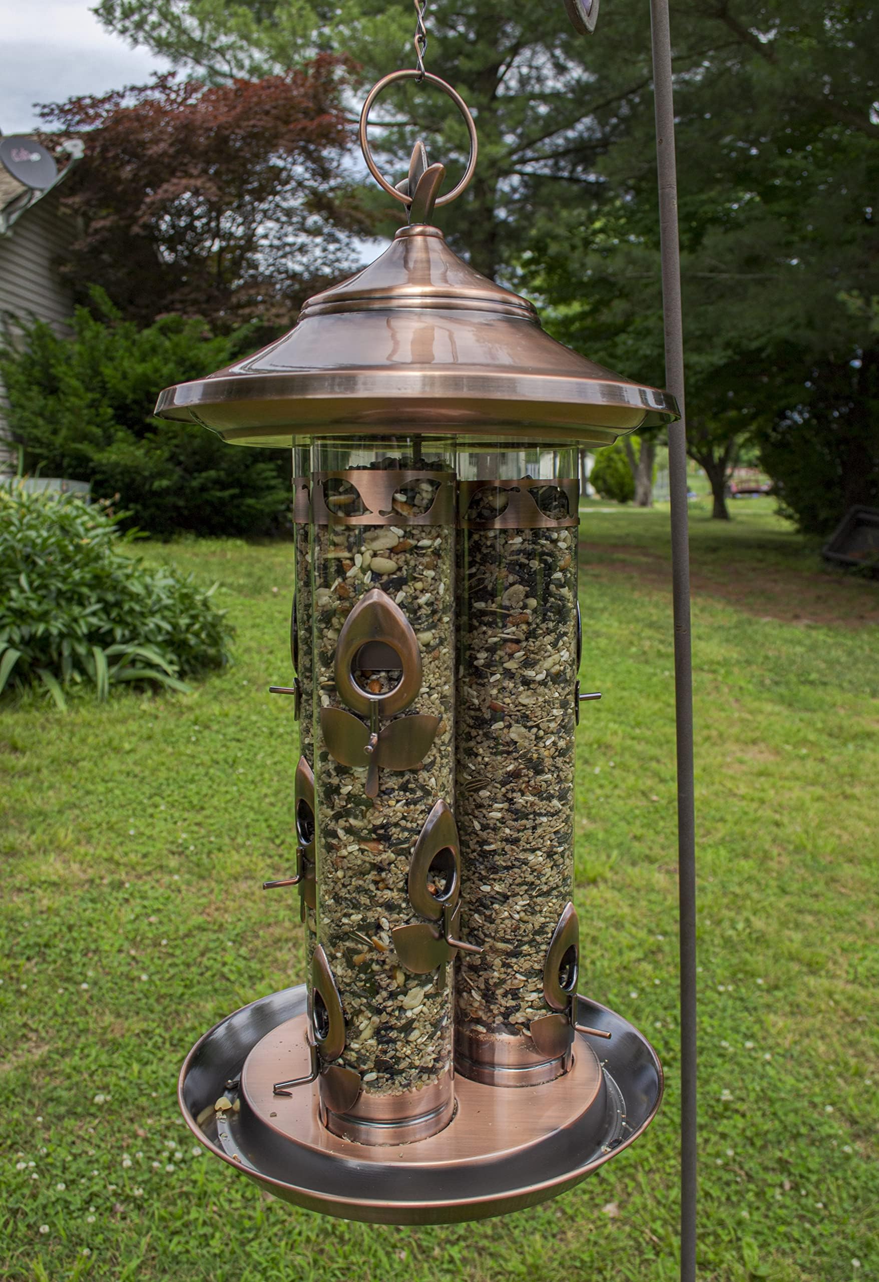 Amazon.com : Outdoor Leisure Products Triple Tube Deluxe Feeder : Patio