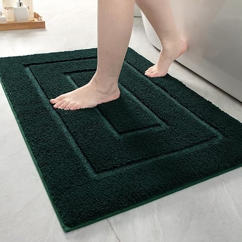 Miniatura 36 de HOMORE Alfombra Pasillo de Baño de 24 x 60 pulgadas, antideslizante, lavable, alfombras de baño largas de microfibra suave y absorbente, tapete de