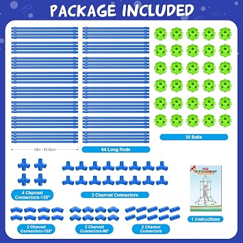140 PCS Den Building Kit for Kids, DIY Fort Building Kit, STEM Educational Construction Toys for Age 4-10, Creative Forts & Castle Play Sets, Indoor Outdoor Play House Tent for Boys Girls