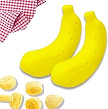 PARTEET Kitchenware Plastic Banana Storage Portable Plastic Case Cover And Plastic Container (Pack Of 2- Multicolor)