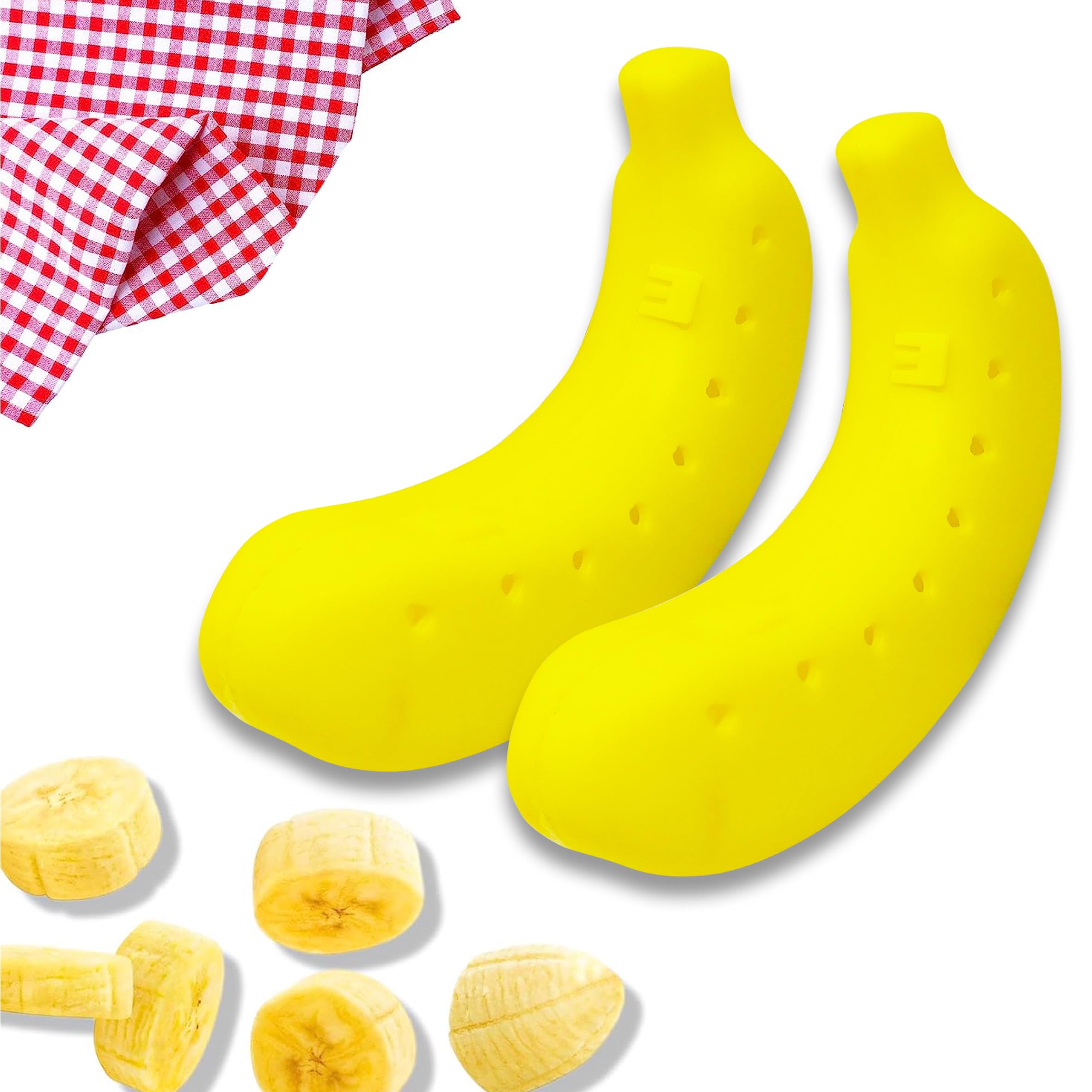Parteet Kitchenware Plastic Banana Storage Plastic Case Cover and Plastic Container (Pack of 2- Multicolor)