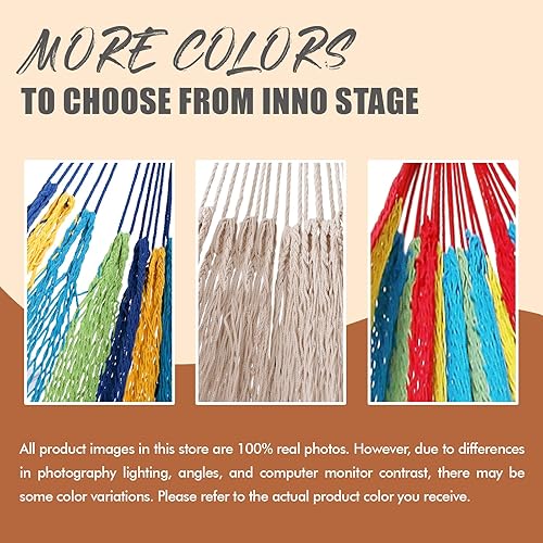 Miniatura 5 de Hamaca maya tejida a mano con 2 correas colgantes para columpio de árbol