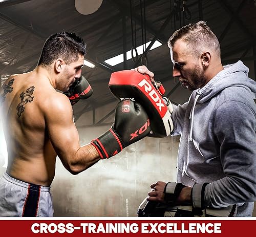 Miniatura 7 de RDX Muay Thai Pad para entrenamiento, escudo de kickboxing curvo de golpe, entrenamiento de kickboxing, artes marciales, karate, taekwondo,