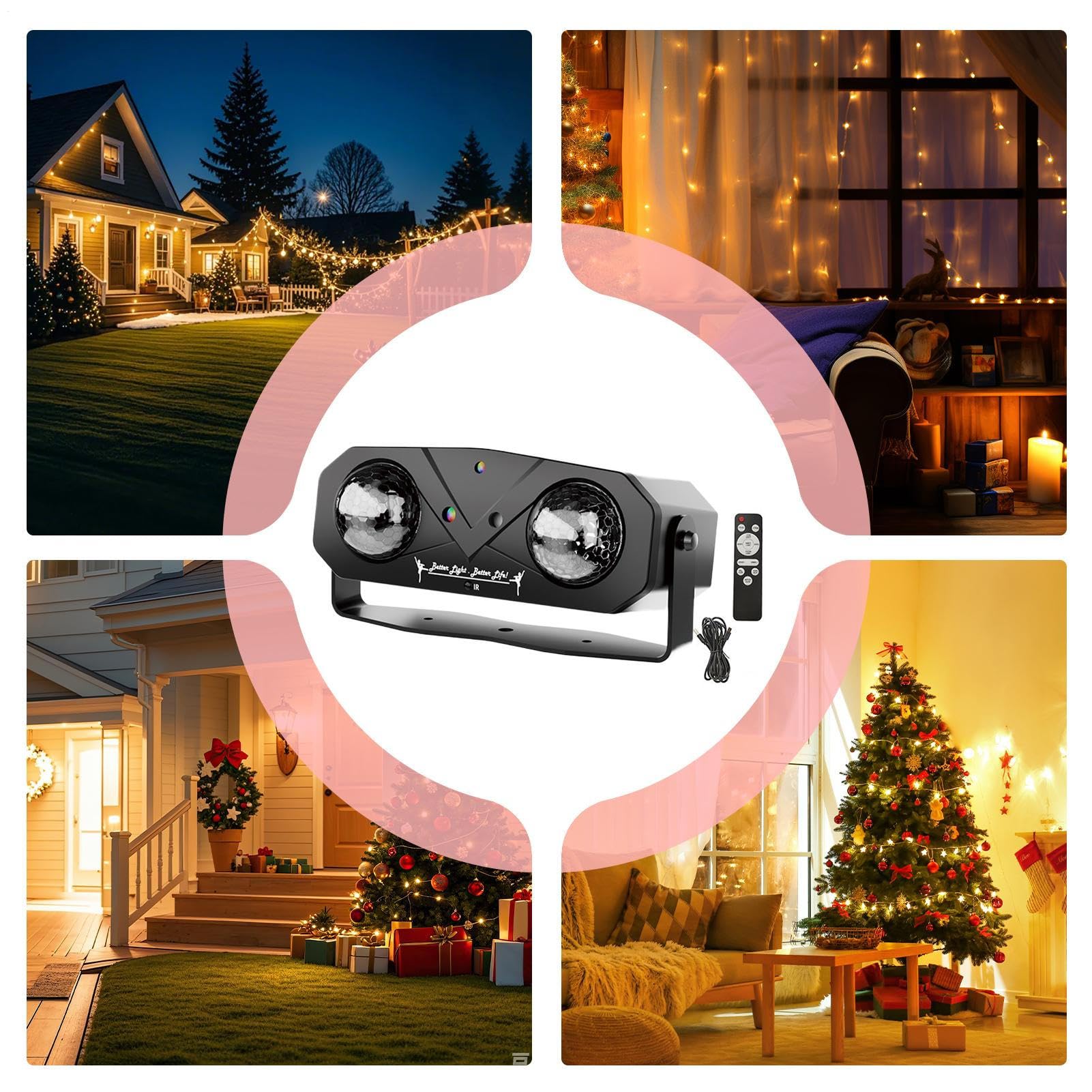 Proiettore Natale Per Esterno Lampada A LED Per Decorazioni