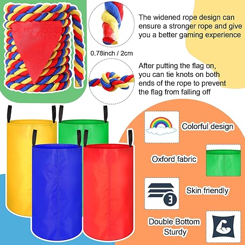 Miniatura 3 de Wettarn 70 bolsas de carnaval para exteriores, sacos de patatas para adolescentes, para adultos, cucharas de huevos, bolsas de frijoles, lanzar