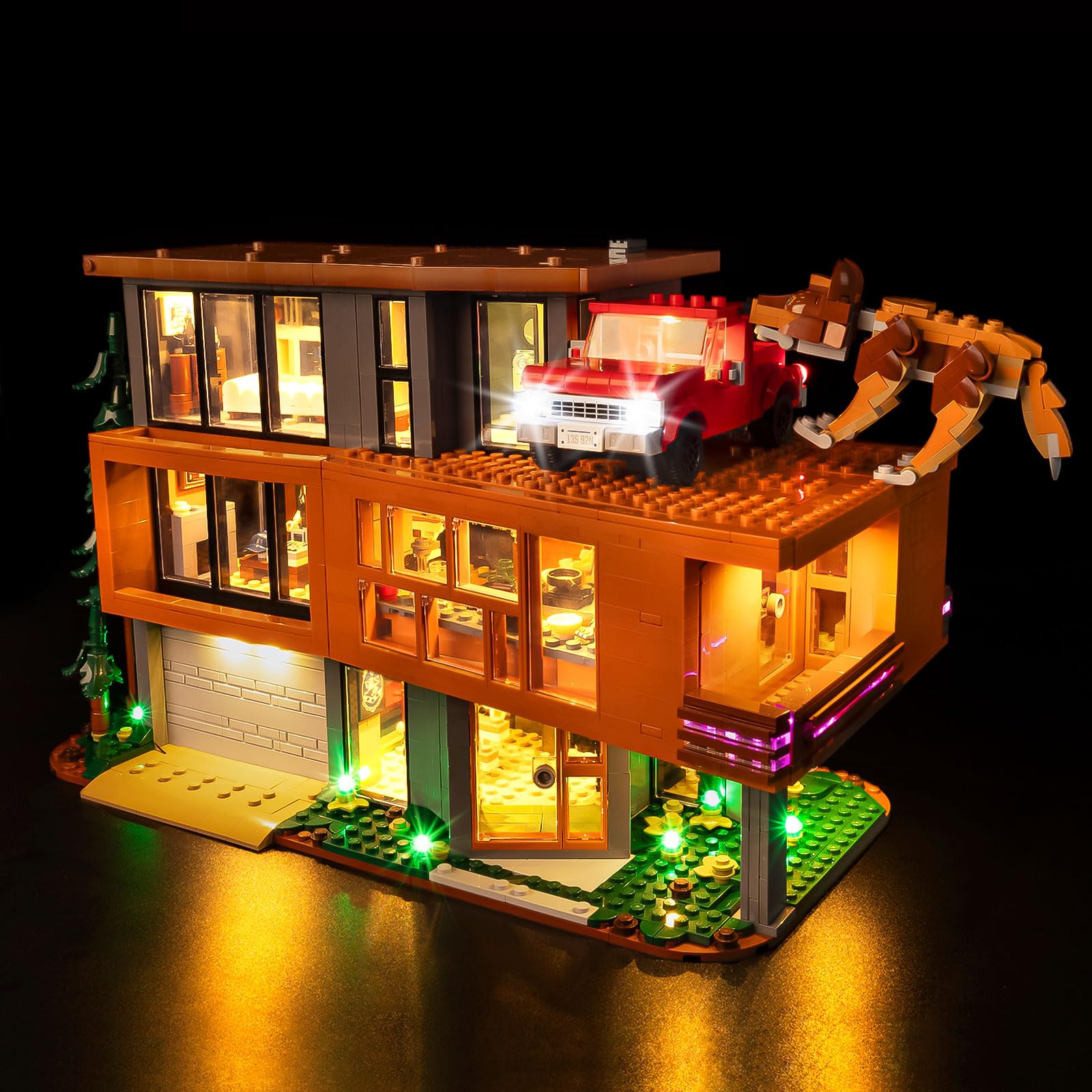 Kyglaring LED Light Kit Compatible with Lego Twilight The Cullen House 21354 Building Blocks, Upgraded Remote Control Dimming, Lights Only (Model Not