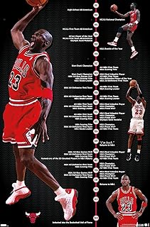 Trends International Michael Jordan - Timeline Wall Poster, 22.375" x 34", Premium Unframed Version
