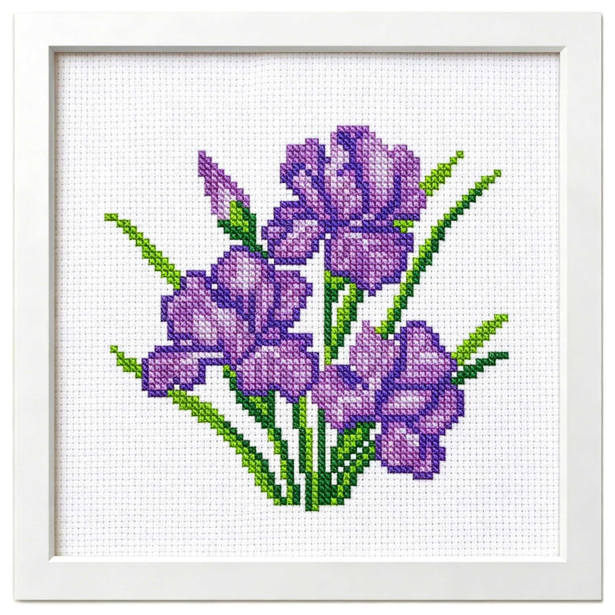 Amazon.com: Zhenqing Stamped Cross Stitch Kit,Floral Cross Stitch