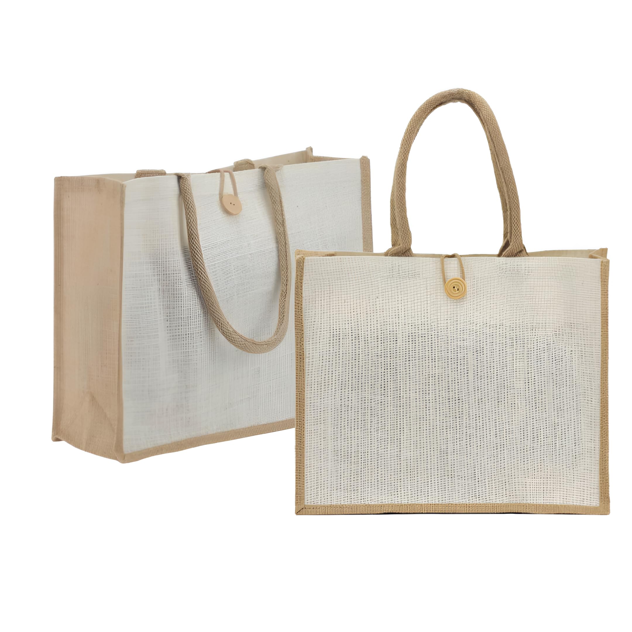 Varaq InternationalJute Bag – Burlap Totes Reusable Shopping Bags