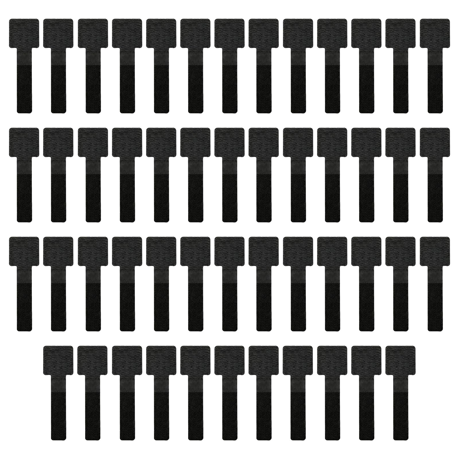 50 PCS Self Adhesive Cable Tidy Clips Straps, Adhesive Backed Reusable Cord Management Straps and Cable Tidy Clips, Strong Sticky Fastening for Home Office Electronics Wire Organization