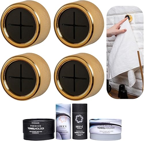 Vista 13 de HEFA Toallero, ganchos para toallas, soporte para toallas de platos, organización de cocina, accesorios de baño, gancho para toallas de cocina