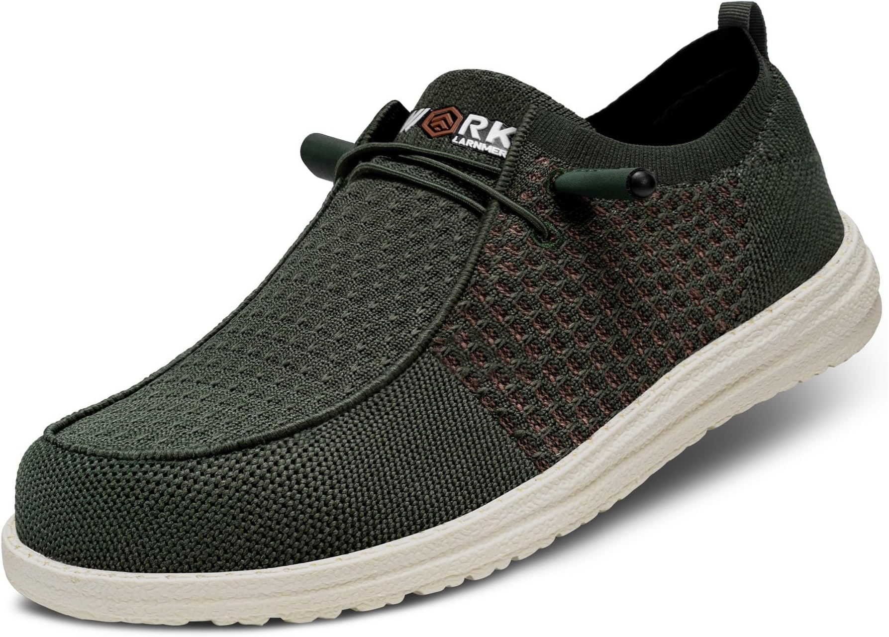 LARNMERN Air Cushion Steel Toe Shoes for Men Slip Resistant Puncture Proof Work Sneakers Anti-Static Safety Footwear Breathable Lightweight
