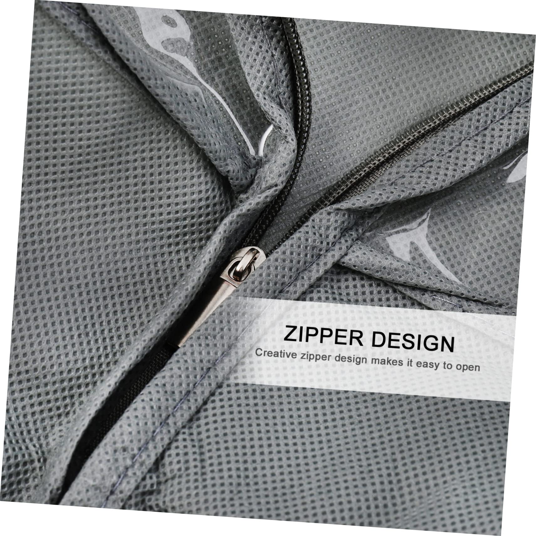 Happyyami 1Pc Folding Clothes Cover Bag for Closet Storage Garment for Suits Shirts Coats Reusable and Washable Clothing Shield Against Dirt and Pet Hair